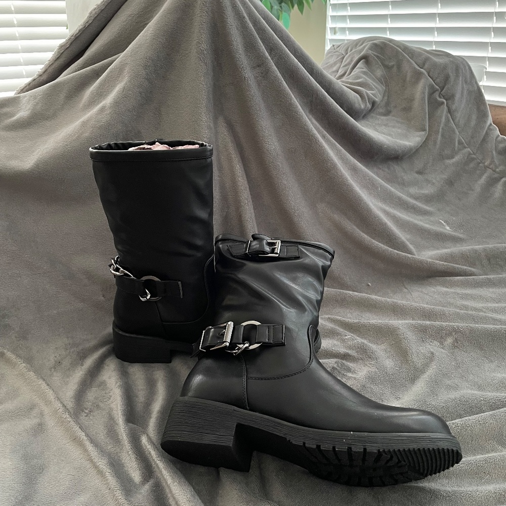 NIB Coolway Brook Moto Boots Womens BLACK